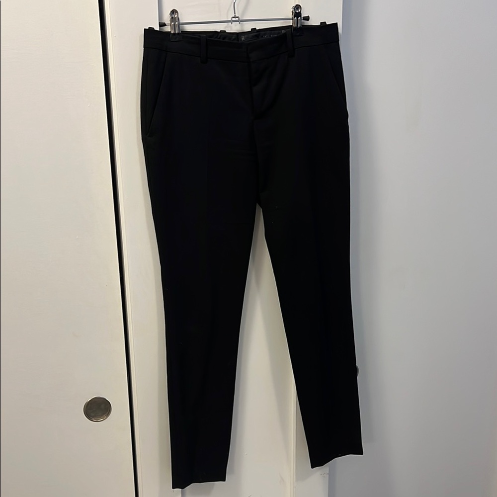 Zara Black Dress Pants Slim Straight-Leg